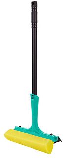 Щетка для мытья окон Disco, ручка 44 см аквамарин